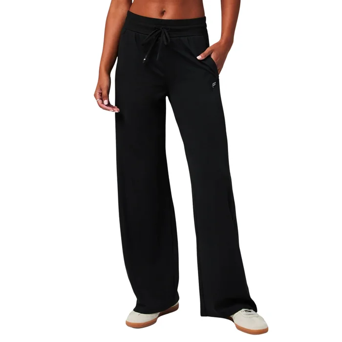 Pantalon u00e0 jambe large femme Fabletics Cloud Jersey [Taille 2XS]
