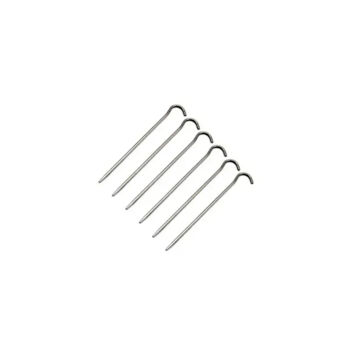 Piquets de tente Toaks TITANIUM HOOK PEGS (pack de 6) Prix Choc