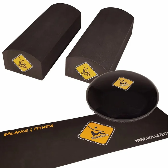 Planche d&rsquo;équilibre softpad + briques + tapis RollerBone [Taille 35x15x11 cm]