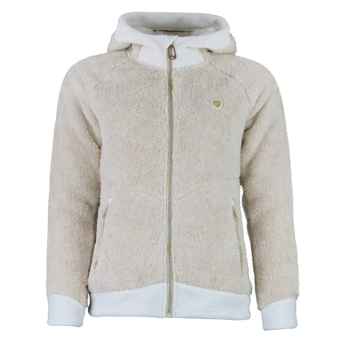 Polaire u00e0 capuche zippu00e9 femme Peak Mountain Coral Sherpa 300G [Taille S]