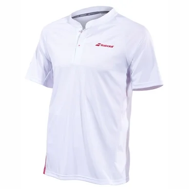 Polo Babolat Homme Performance Polo White Salsa