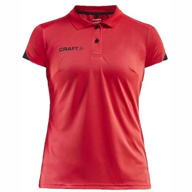 Polo de Tennis Craft Women Pro Control Impact Polo W Bright Red Black