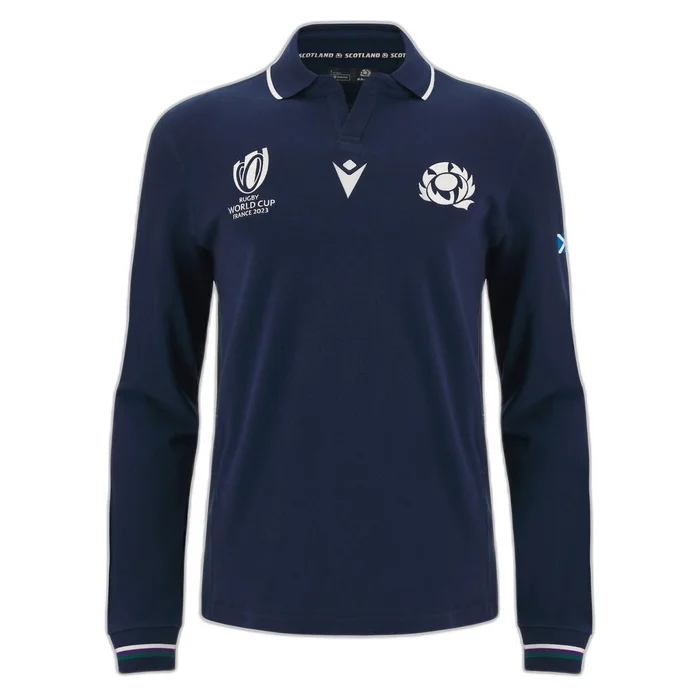 Polo Domicile manches longues enfant Écosse RWC 2023