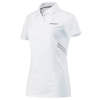Polo HEAD Club Technical Polo Shirt Girls White Navy