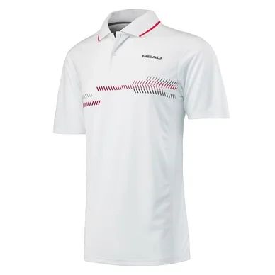 Polo HEAD Club Technical Polo Shirt Men White Red