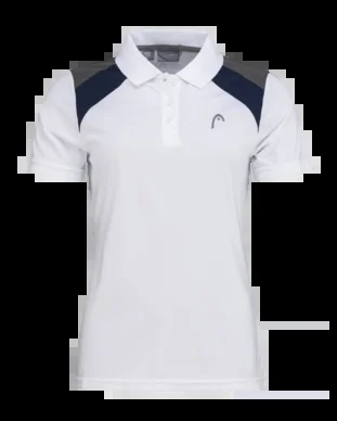 Polo HEAD Femmes Club 22 Tech White Deep Blue