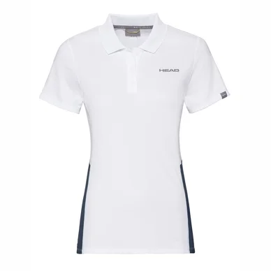 Polo HEAD Fille Club Tech White Dark Blue