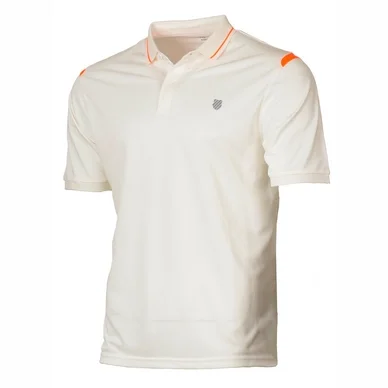 Polo Homme K Swiss TAC Back Court Polo Bright White