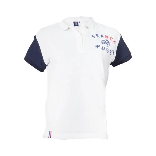 Polo Manches Bicolores Lifestyle France Rugby Femme