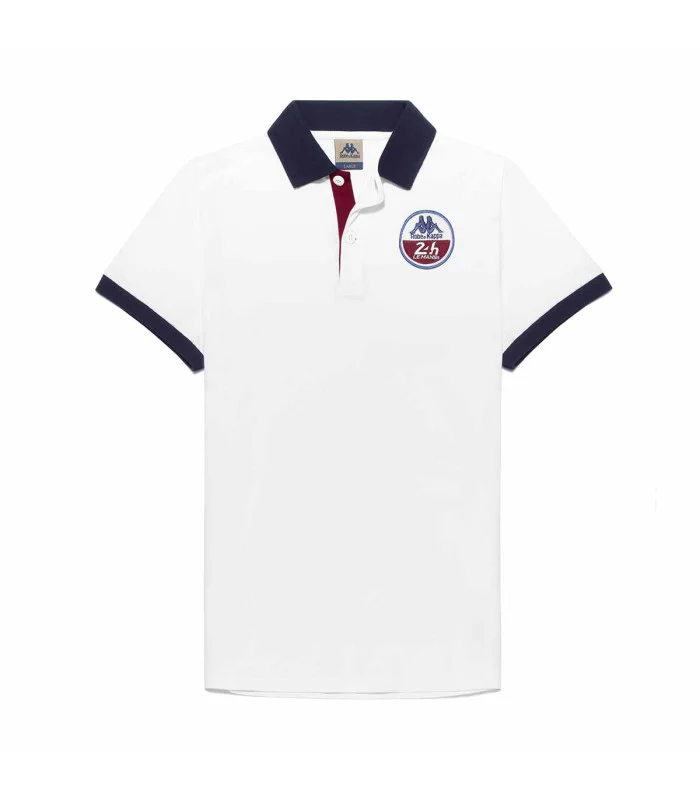 Polo Tazhio Robe Di Kappa 24H Le Mans Homme – Blanc