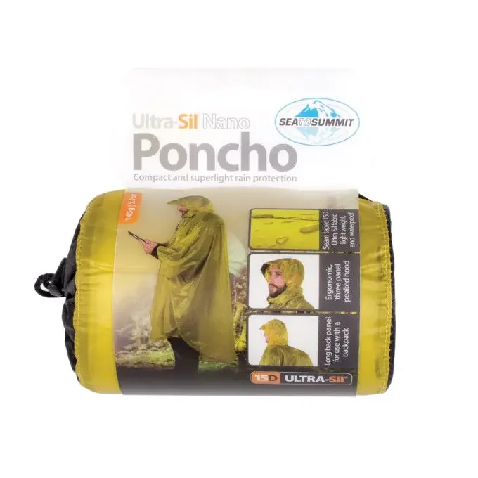 Poncho Sea To Summit PONCHO 15D Lime Seulement Aujourd’hui