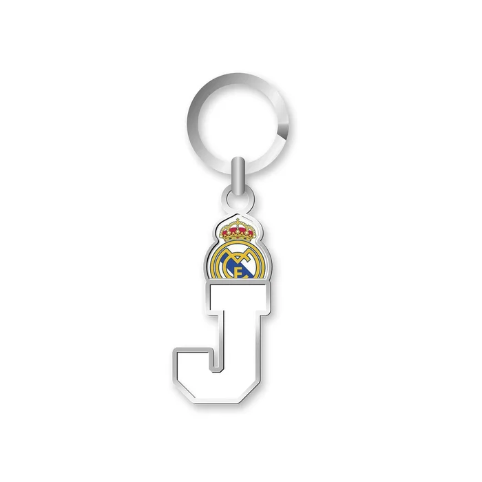 Porte-clés Real Madrid Lettre – J – Boutique Officiel Real Madrid CF
