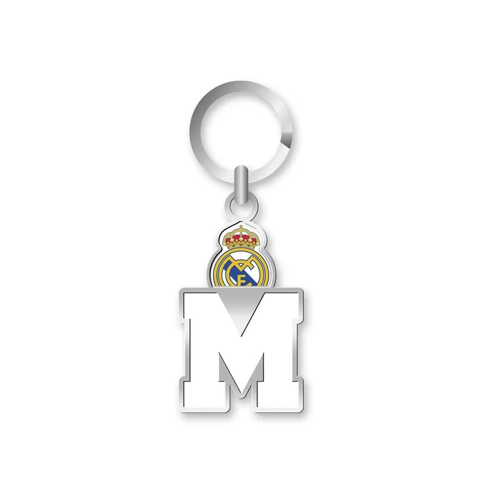 Porte-clés Real Madrid Lettre – M – Boutique Officiel Real Madrid CF