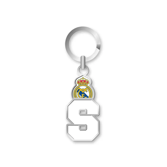 Porte-clés Real Madrid Lettre – S – Boutique Officiel Real Madrid CF