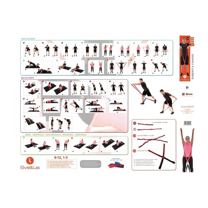 Poster rubberfit d’exercices Sveltus