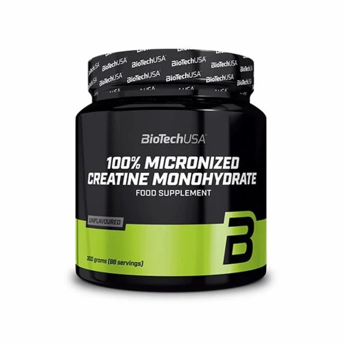 Pot de 100% monohydrate de créatines Biotech USA – 300g