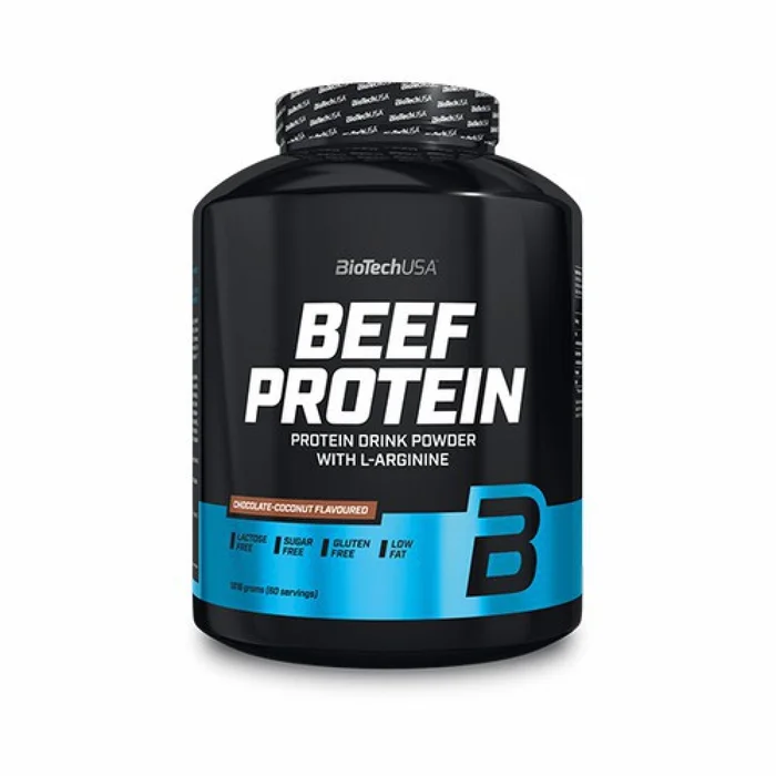 Pot de protéine de bœuf Biotech USA – Chocolat-noix de coco – 1,816kg