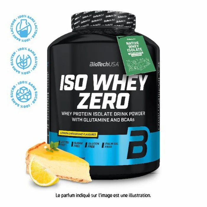 Pot de protéines Biotech USA iso whey zero lactose free -Ananas-mangue – 2,27kg