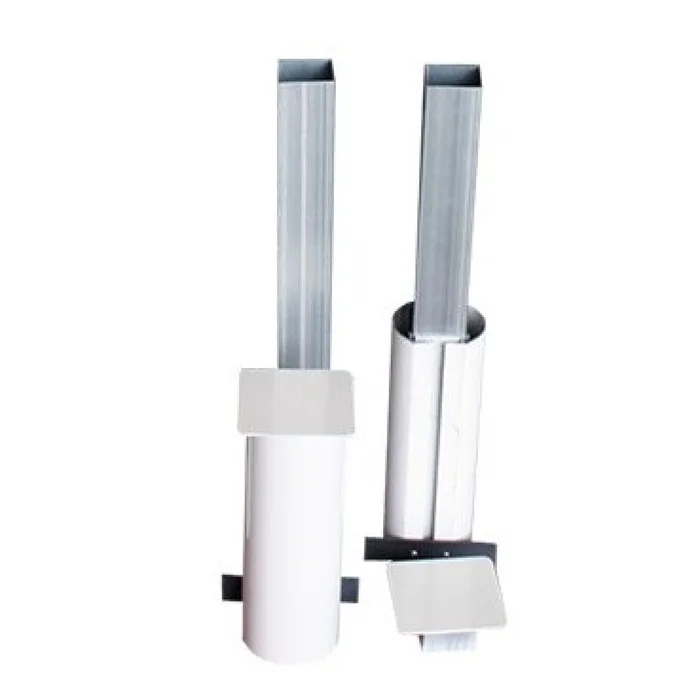 Poteaux en aluminium fixe Softee Equipment (x2) [Taille 90 mm]