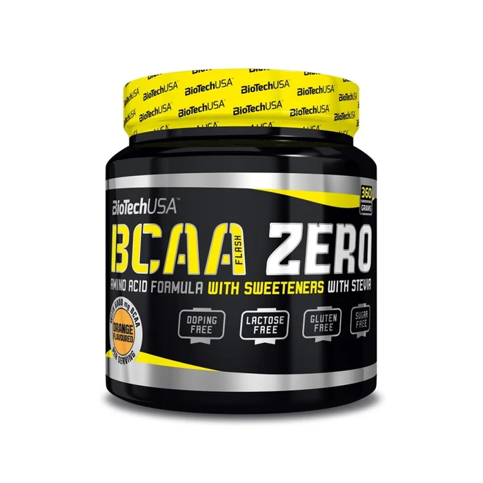 Pots d’acides aminés Biotech USA bcaa zero – Orange – 360g