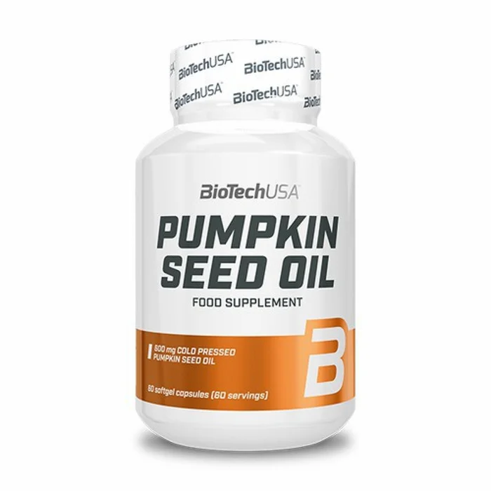 Pots de vitamine d’huile de pépins de courge Biotech USA – 60 Gélul