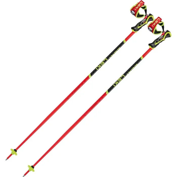 Prix Bas Leki WCR TBS SL 3D, bâtons de ski, rouge