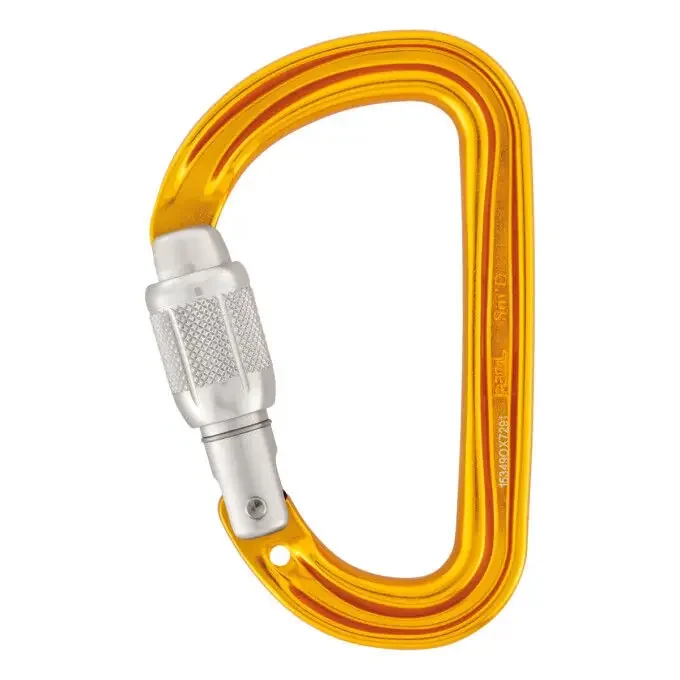 Prix Choc Mousqueton à vis Petzl SM&rsquo;D SCREW LOCK Noir Uni