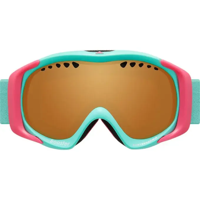 Produit De Marque Masque de ski Junior Cairn BOOSTER / PHOTOCHROMIC Mat Turquoise/Neon Pink