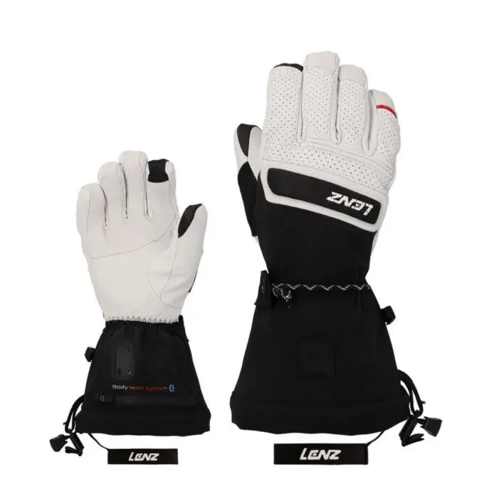 Promotion Saisonnière Gants de ski chauffants Femme Lenz 9.0 – Blanc/Noir