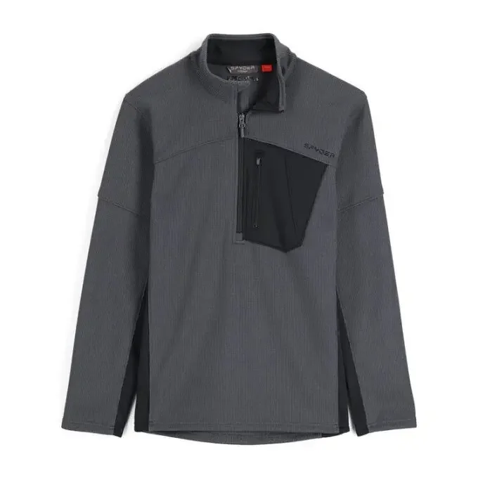 Promotion Veste polaire Spyder BANDIT HYBRID HALF ZIP Ebony