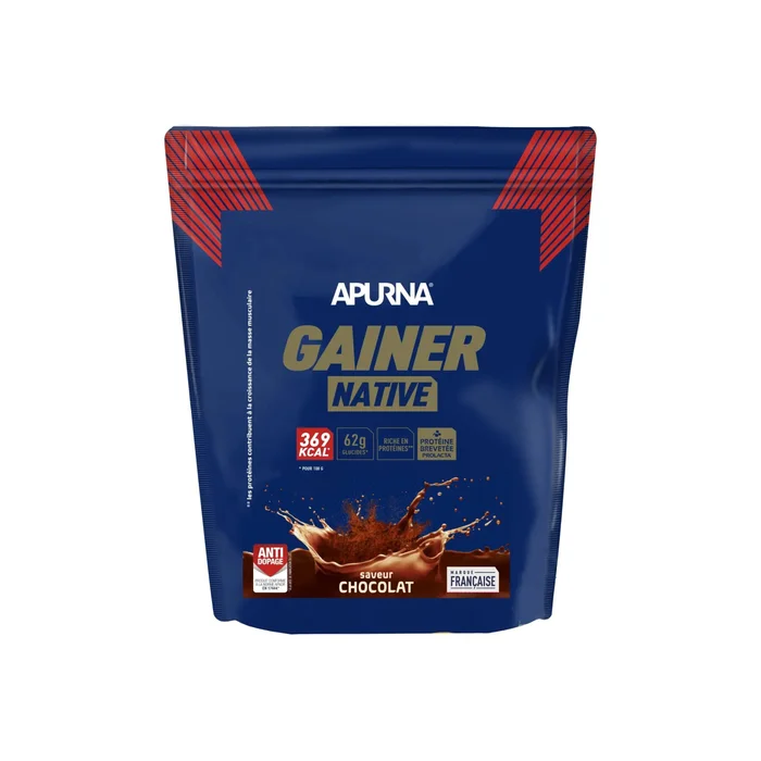 Protéine chocolat Apurna Gainer Native Doypack [Taille 1100 g]