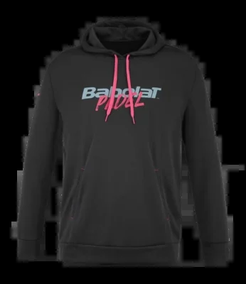 Pull à Capuche Babolat Homme Padel Hood Sweat Black Black