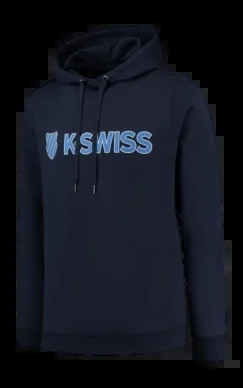 Pull à Capuche K-Swiss Unisex Essentials Hooded Sweat Navy