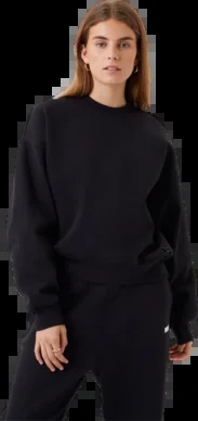 Pull Björn Borg Femme Studio Oversized Crew Black Beauty