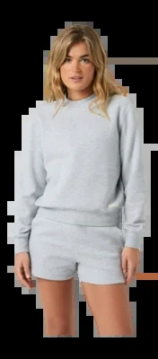 Pull Björn Borg Women Centre Sweatshirt Light Grey Melange