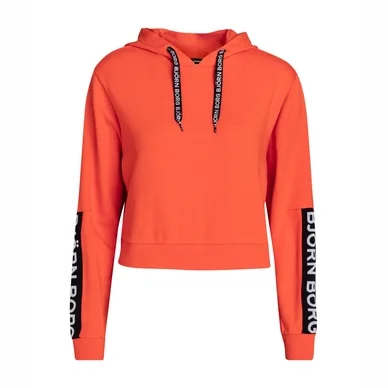 Pull Björn Borg Women Sportswear Cropped Hood B Sport Tangerine Tango