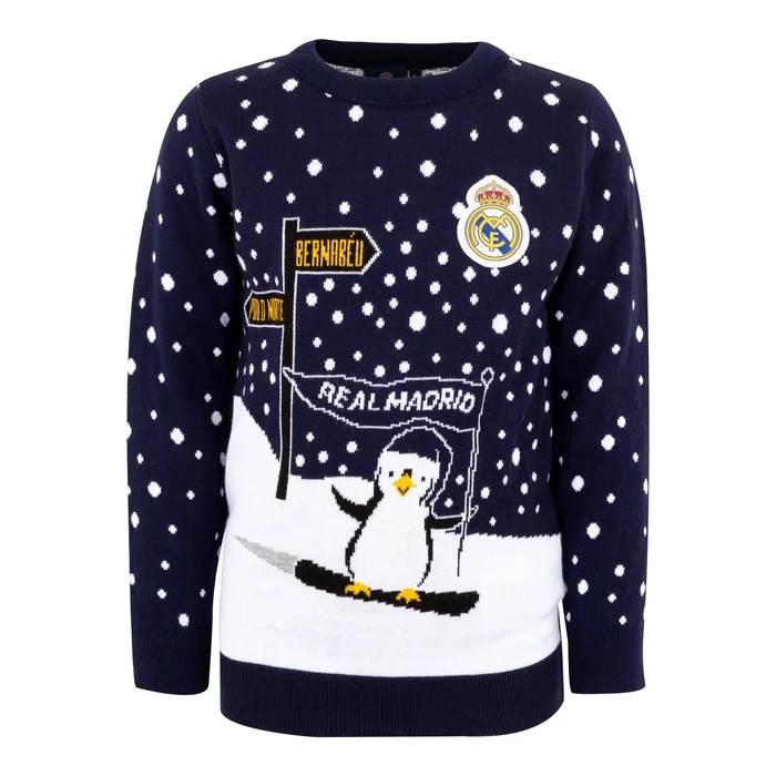 Pull de Noël Pingouin jeune – Boutique Officiel Real Madrid CF