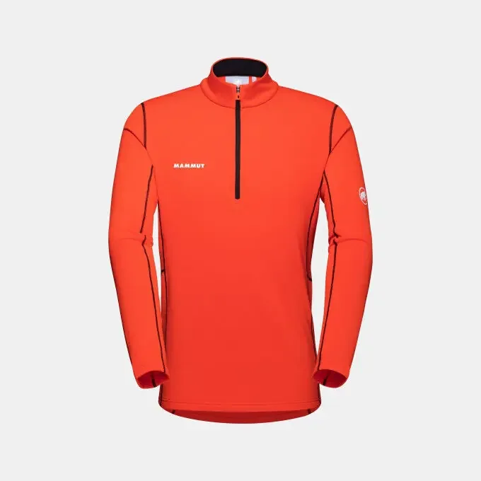 Pull de ski Mammut AENERGY ML HALF ZIP PULL MEN Hot Red / Black Nouveauté