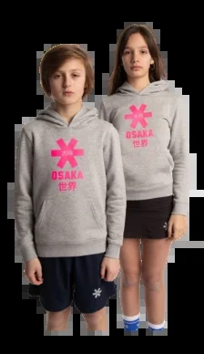 Pull Osaka Enfant Deshi Hoodie Pink Star Heather Grey