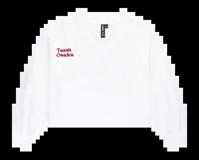 Pull Osaka Women V Neck Cropped White