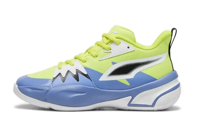 Puma Basketball Genetics JR. « Electric Lime-Blue »
