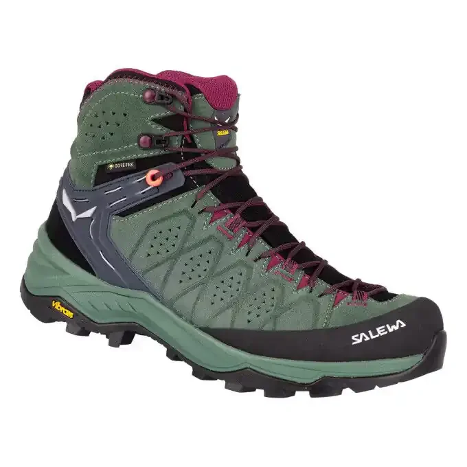 Quantité Limitée Chaussures de rando Salewa WS ALP TRAINER 2 MID GTX Green duck/Green