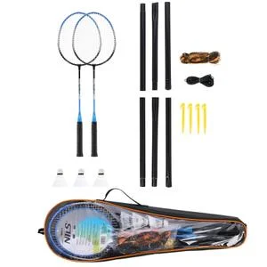 Raquette de badminton acier + 3 volant + housse NRZ012 (x7)