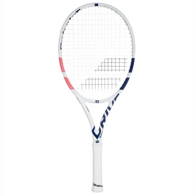 Raquette de Tennis Babolat Pure Drive Junior 26 W Blanche Rose Bleue 2020 (Cordée)