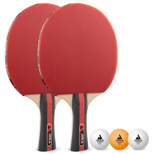 Raquettes et 3 balles de tennis de table Rossi (x2)