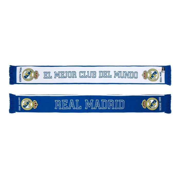 Real Madrid Double Scarf El Mejor Club del Mundo Blue/White – Boutique Officiel Real Madrid CF