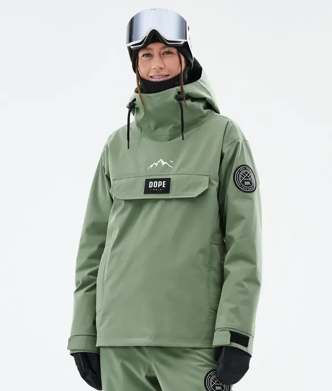 Réduction Dope Blizzard W Veste Snowboard Femme Moss Green