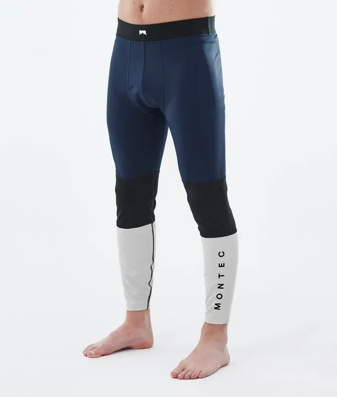 Réduction Montec Alpha Pantalon thermique Homme Dark Blue/Black/Light Grey