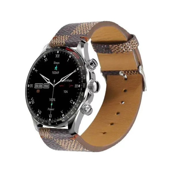 Reloj inteligente Kuura FM1 V3, Marrón