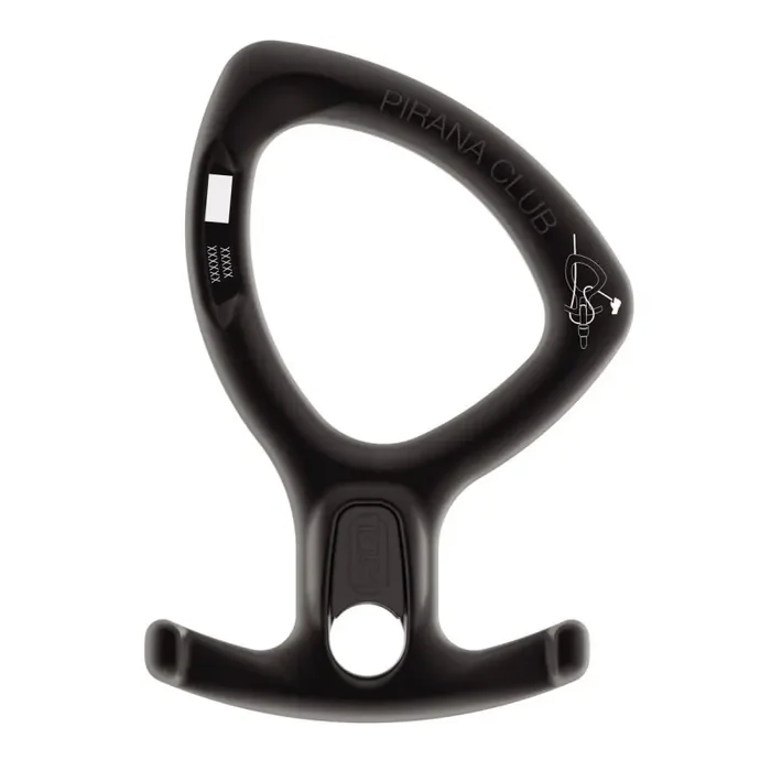 Remise Descendeur de canyon à freinage modulable noir Pirana ClubPetzl